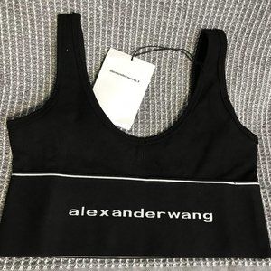 Alexander Wang Logo Elastic Bra Tank Top